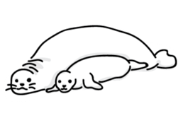 Love me Love my Seal sticker #13483707