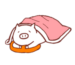Leisurely life of a pig sticker #13484689