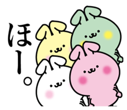 Small and cute colorful rabbit sticker #13484783