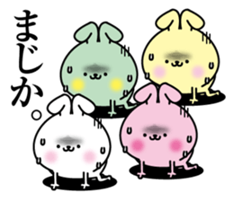 Small and cute colorful rabbit sticker #13484786