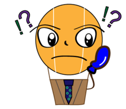 murmur of hot-air-balloon sticker #13485790