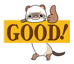 Cute ferret Sticker sticker #13485813