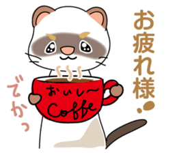 Cute ferret Sticker sticker #13485824