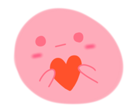 pink ball sticker #13486435