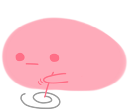 pink ball sticker #13486446