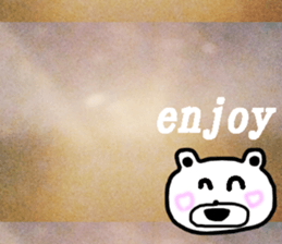 Rising sun with bear sticker #13487034