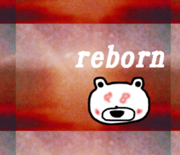 Rising sun with bear sticker #13487035