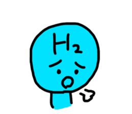 hydrogen man sticker #13487648