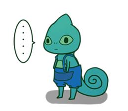 Chameleon sticker sticker #13487787
