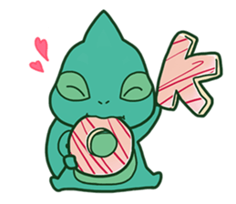Chameleon sticker sticker #13487795