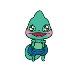 Chameleon sticker sticker #13487799