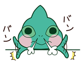 Chameleon sticker sticker #13487822