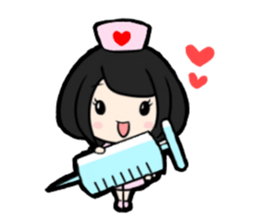 Pretty nurse Sticker 1 sticker #13488003