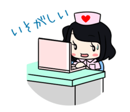 Pretty nurse Sticker 1 sticker #13488008