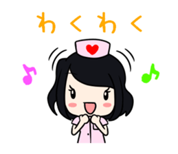 Pretty nurse Sticker 1 sticker #13488012