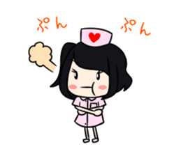 Pretty nurse Sticker 1 sticker #13488013