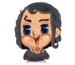 The Little HITAM sticker #13488169