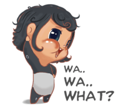 The Little HITAM sticker #13488184