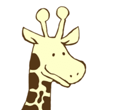 Pastel Giraffe sticker #13488582