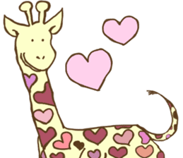Pastel Giraffe sticker #13488586