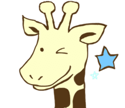 Pastel Giraffe sticker #13488587