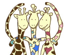 Pastel Giraffe sticker #13488595