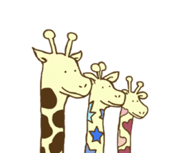Pastel Giraffe sticker #13488597