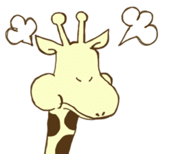 Pastel Giraffe sticker #13488598