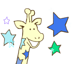 Pastel Giraffe sticker #13488599