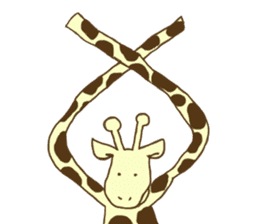 Pastel Giraffe sticker #13488602