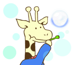 Pastel Giraffe sticker #13488604