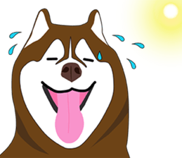 Funny Huskies sticker #13488747