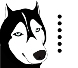 Funny Huskies sticker #13488748