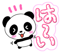 Mischievous cute Panda sticker #13489542