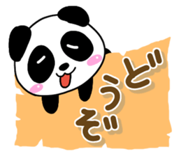 Mischievous cute Panda sticker #13489557