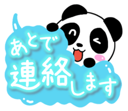 Mischievous cute Panda sticker #13489569