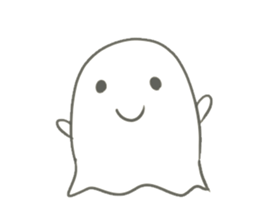 Cute ghost-chan sticker #13489682