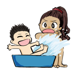 There is "CYUAN" in my home( No Text) sticker #13490963