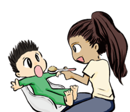 There is "CYUAN" in my home( No Text) sticker #13490971