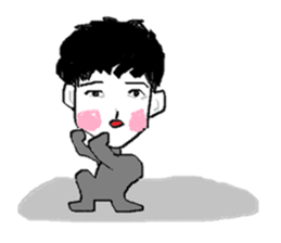 Strangely cute boys 2 sticker #13491173