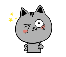 Cheerful catcatcat sticker #13491761