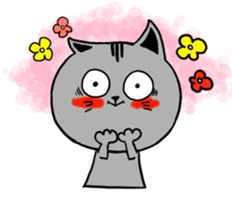Cheerful catcatcat sticker #13491763