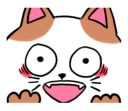 Cheerful catcatcat sticker #13491774