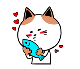 Cheerful catcatcat sticker #13491775