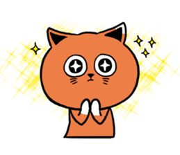 Cheerful catcatcat sticker #13491781