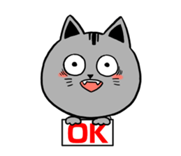 Cheerful catcatcat sticker #13491786