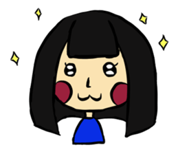 Blush with his sister flowers 2 sticker #13492430