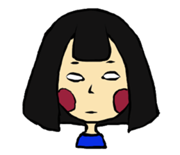 Blush with his sister flowers 2 sticker #13492442