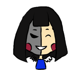 Blush with his sister flowers 2 sticker #13492443