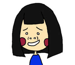 Blush with his sister flowers 2 sticker #13492458